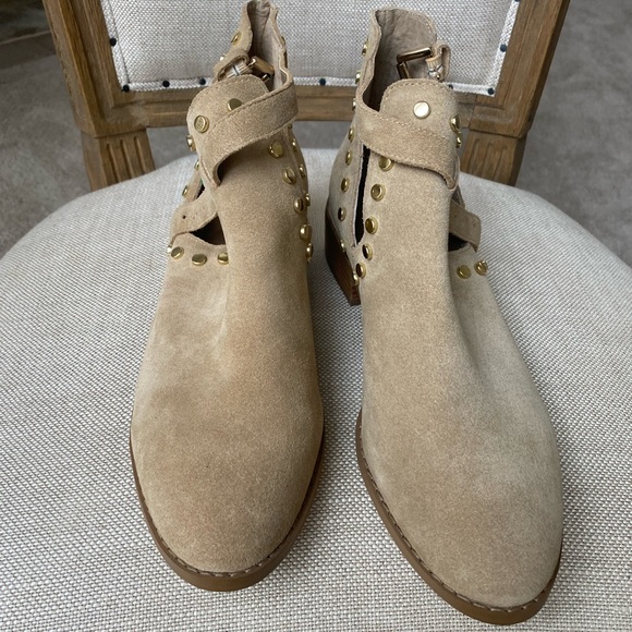 New🔥Carlos by Carlos Santana Black Gold Studded Boots Size 8.5 - Picture 2 of 3